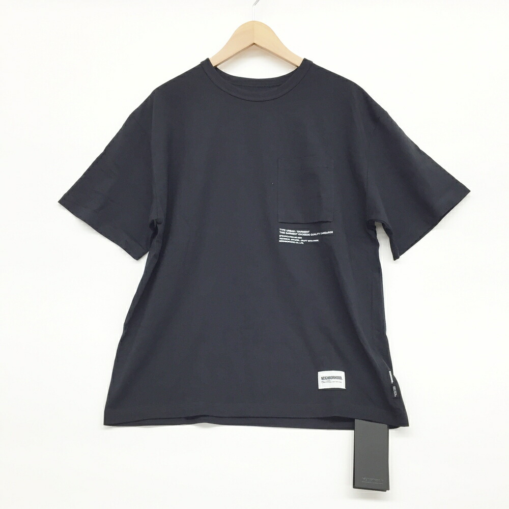 NEIGHBORHOOD(ネイバーフッド)SHELTECH CREWNECK-P SS衣嚢ティーシャツ251BWNH-CSM01大いさ：S色合い：黒いこと【中古】【126 表どおり】【鈴鹿 併売】【126-251024-01os】 メンズファッション-Tシャツ・カットソー-トップス