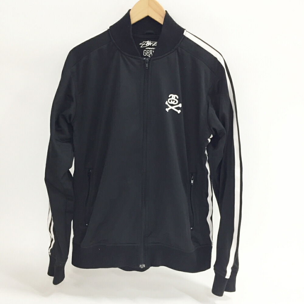 Stussy ステューシー トラックジャケット ジャージ ブラック L メンズ STUSSY（ステューシー） ジャケット メンズ Track(stussy JKT トラック