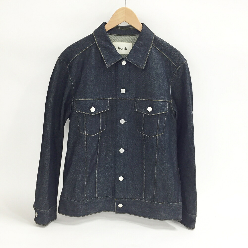 Jenanik(ジーニック) 3rdタイプ ワンウォッシュ デニムジャケット JEANIK0103 サイズ：L カラー：インディゴ 【中古】【128 アメカジ】 【鈴鹿 併売】【128-260108-02OS】