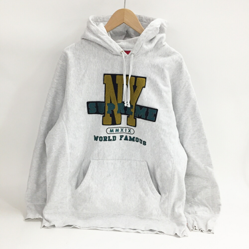 Supreme(シュプリーム) NY Hooded Sweatshirt NYロゴ スウェットパーカー サイズ：L カラー：アッシュグレー 【中古】【126 ストリート】 【鈴鹿 併売】【126-260210-05OS】