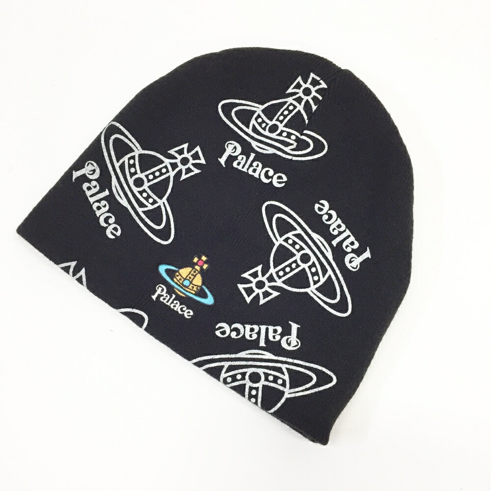 Vivienne Westwood×PALACE(ヴィヴィアンウエストウッド×パレス) Jersey Beanie/ビーニー/ニット帽子 サイズ： カラー：ブラック 【中古】【136 その他帽子】 【鈴鹿 併売】【136-260420-08OS】