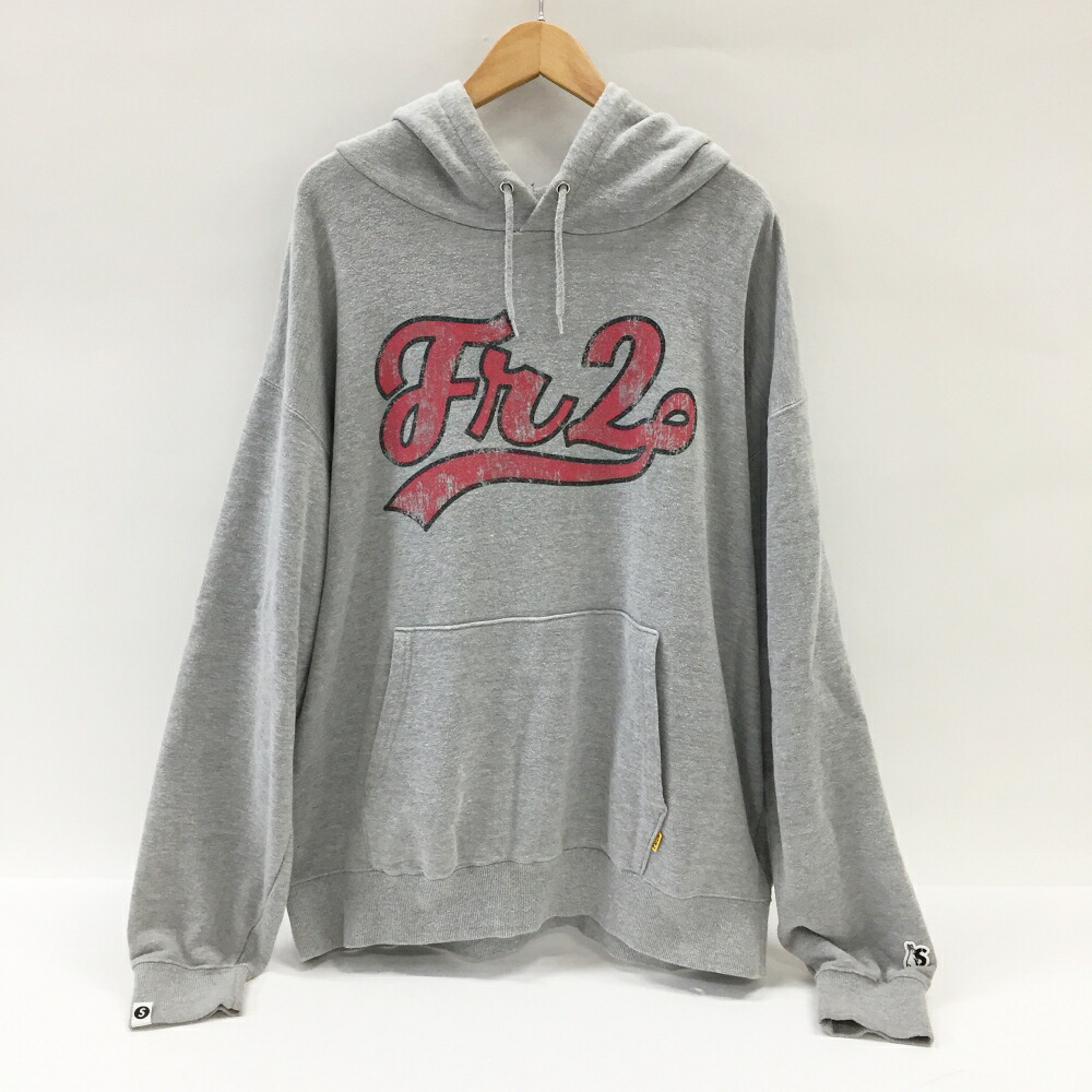 FR2&times;SAPEur(エフアールツー&times;サプール)Smoking kills Hoodie/デニス ロッドマン/プルオーバーパーカーサイズ：XLカラー：グレー【中古】【126 ストリート】【鈴鹿 併売】【126-260430-01OS】｜フーリエ　店