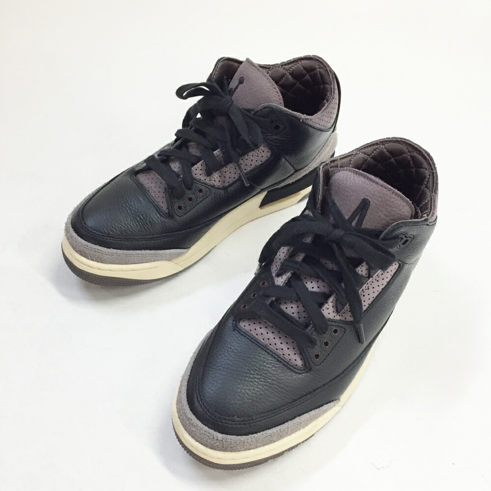 NIKE×A MA MANIERE(ナイキ×アママニエール)WMNS AIR JORDAN 3 RETRO OG SP/大気圏 ジョーダン 3 レトロ 乱痴気騒ぎ 特別/FZ4811-001大きさ：ウィメンズ 11(28糎)色合い：黒いこと【中古】【139 スニーカー】【鈴鹿 併売】【139-260504-03os】
