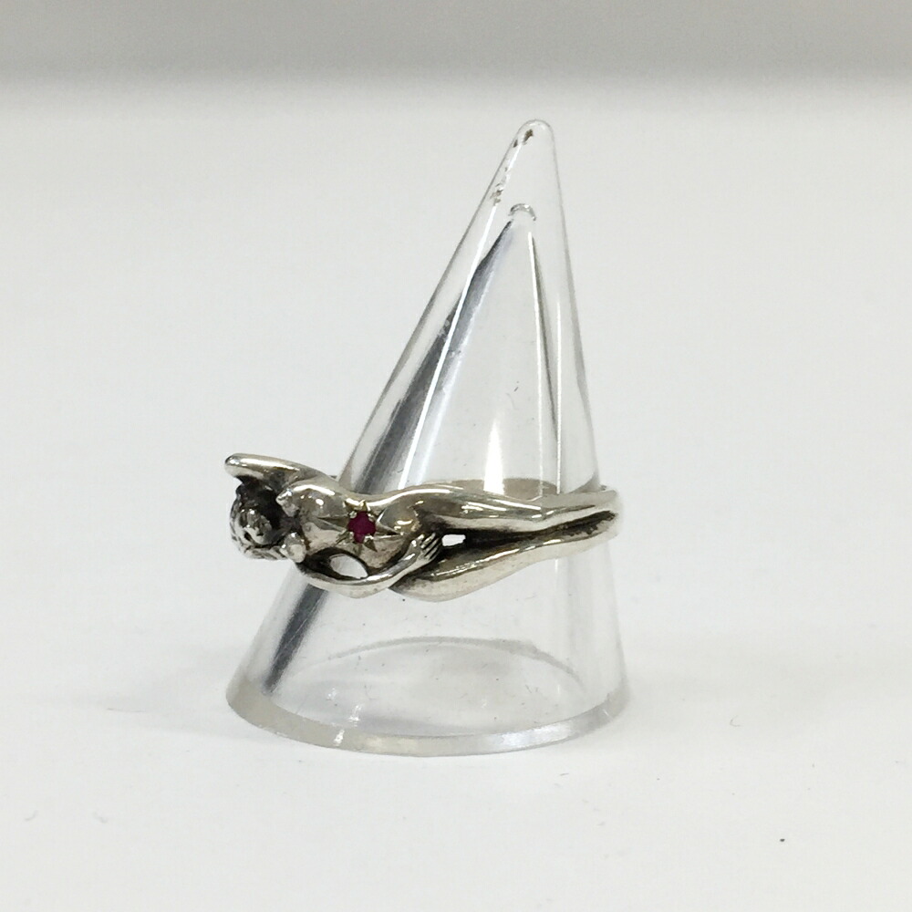 WACKO MARIA(ワコマリア)NUDE RING 素っぽんぽん輪っか/WMGP-RG03大きさ：約21号色つや：しろがね色【中古】【144 ブランドアクセ】【鈴鹿 併売】【144-260525-01os】