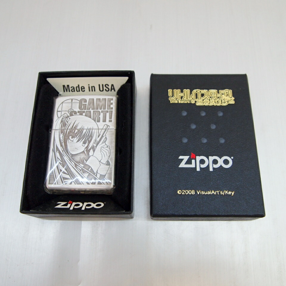 楽天市場 Zippo ジッポ リトルバスターズ エクスタシー 朱鷺戸沙耶 カラー シルバー 中古 Zippo 鈴鹿 併売品 146 01os フーリエ 楽天市場店