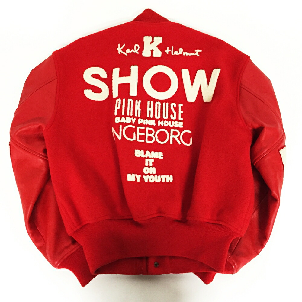 貴重 金子功時代 カールヘルム テリア刺繍 MA-1 ジャンパー ジャケット