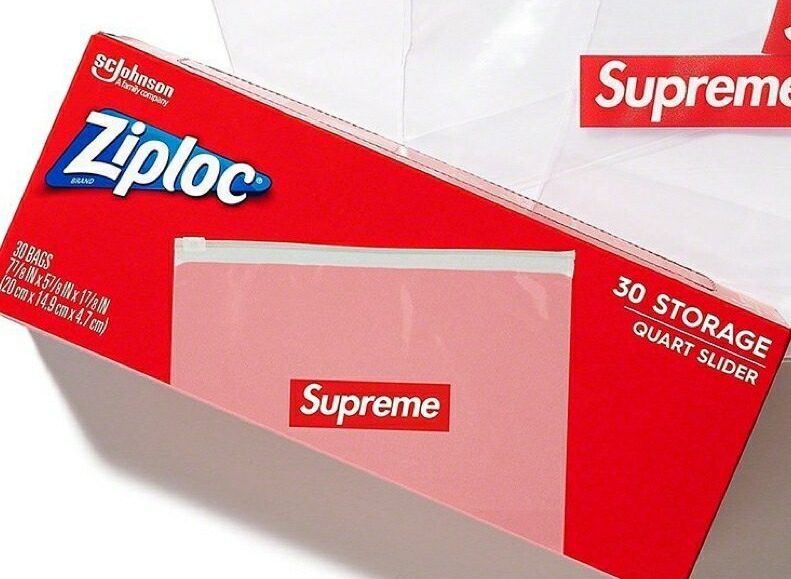 【楽天市場】Supreme (シュプリーム)Ziploc Bags (Box of 30) ジップロック 30枚セットサイズ：M【中古