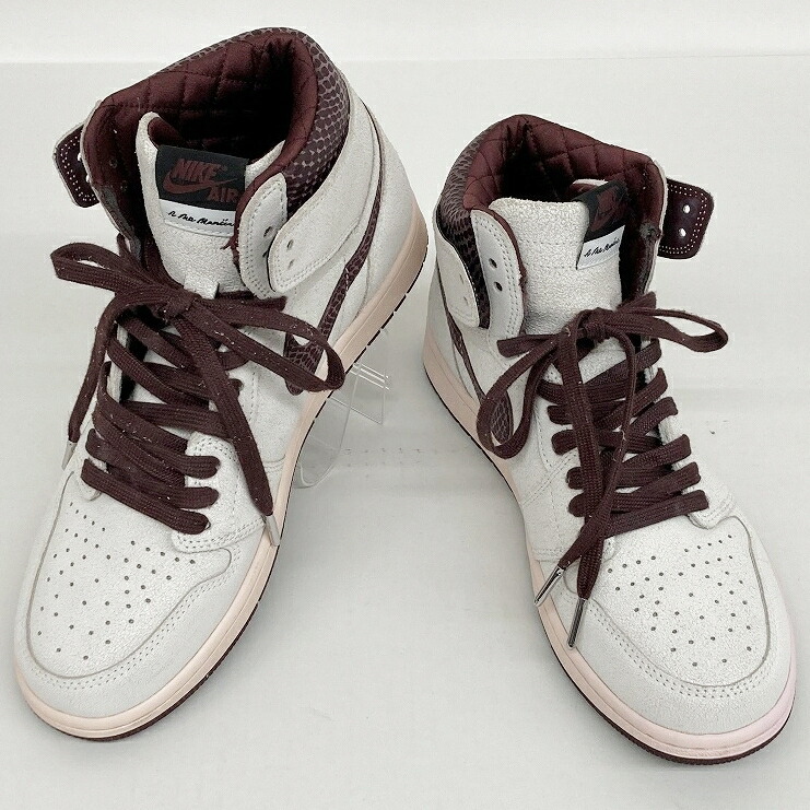 NIKE ナイキ × A MA MANIERE AIR JORDAN 1 HIGH OG DO7097-100 サイズ：28.5cm カラー：ホワイト/ブラウン 【中古】【139 スニーカー】 【鈴鹿 併売】【139-250621-03BS】