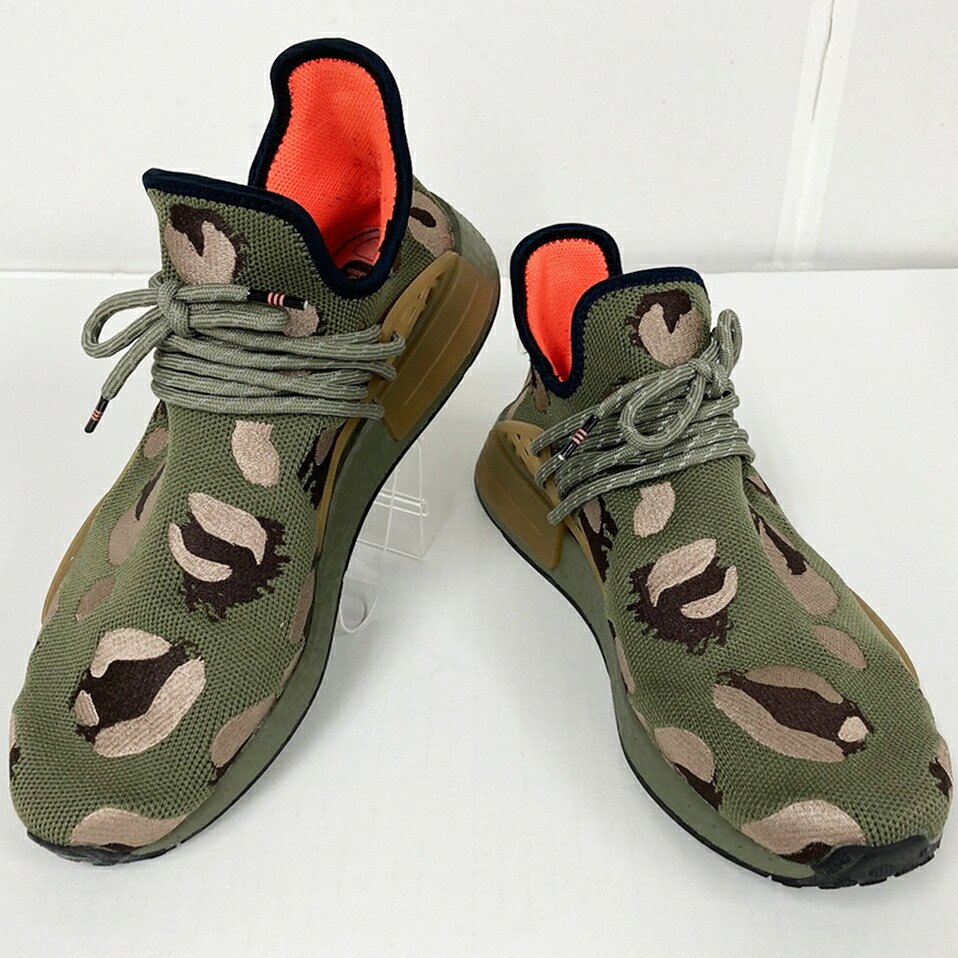 アディダス adidas × Pharrell Williams HQ9148 adidas HU NMD サイズ：27.5cm カラー：オリーブ 【中古】【139 スニーカー】 【鈴鹿 併売】【139-250722-02BS】