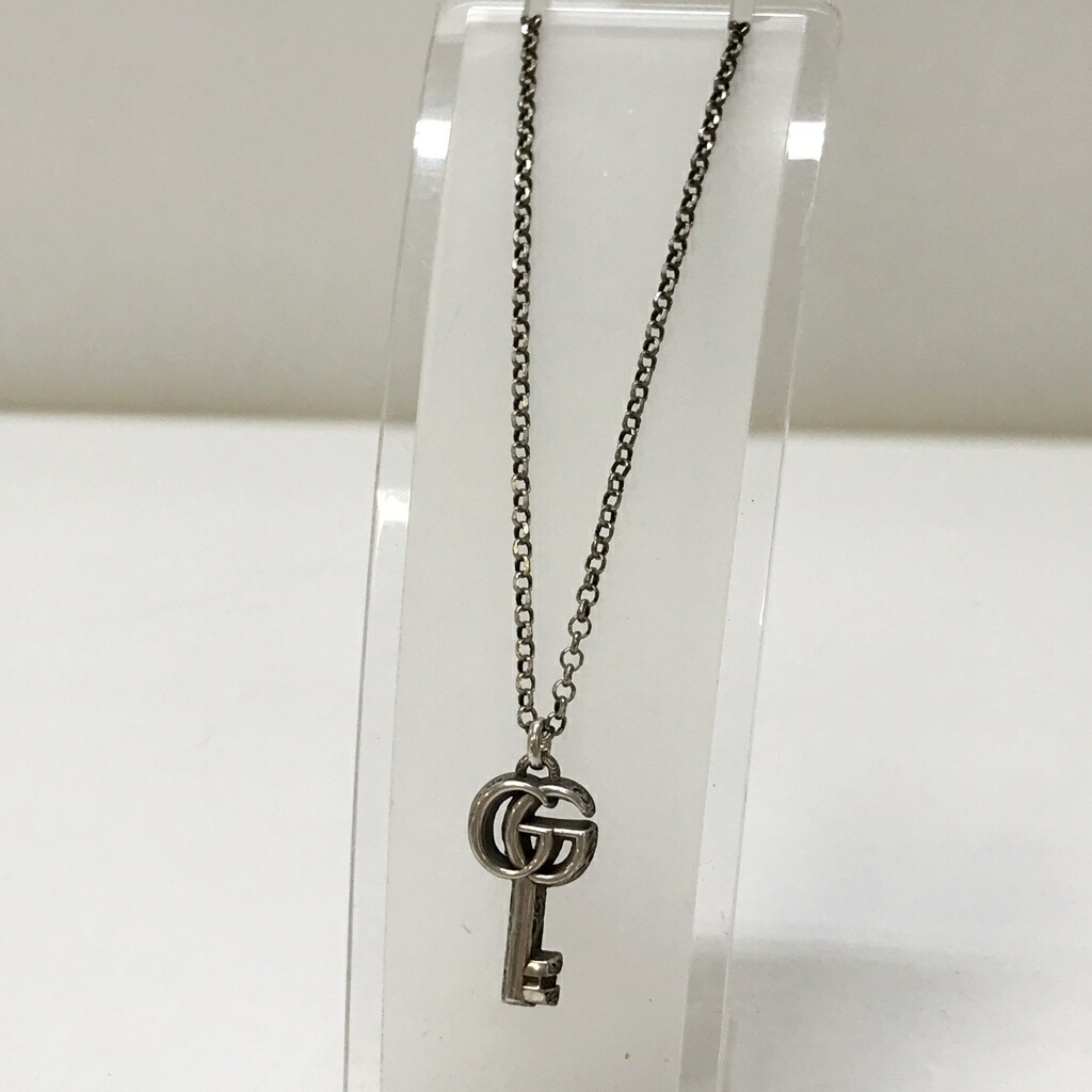 楽天市場】グッチ Gucci 770723 ダブルGキーチャームネックレス