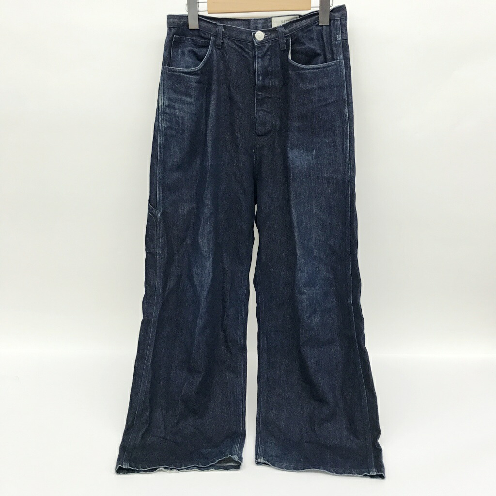 KIJI(キジ) ワイドデニムパンツ　BBZ2001103A0006 サイズ：3 カラー：ブルー系 【中古】【125 DM】 【鈴鹿 併売】【125-250730-06NS】