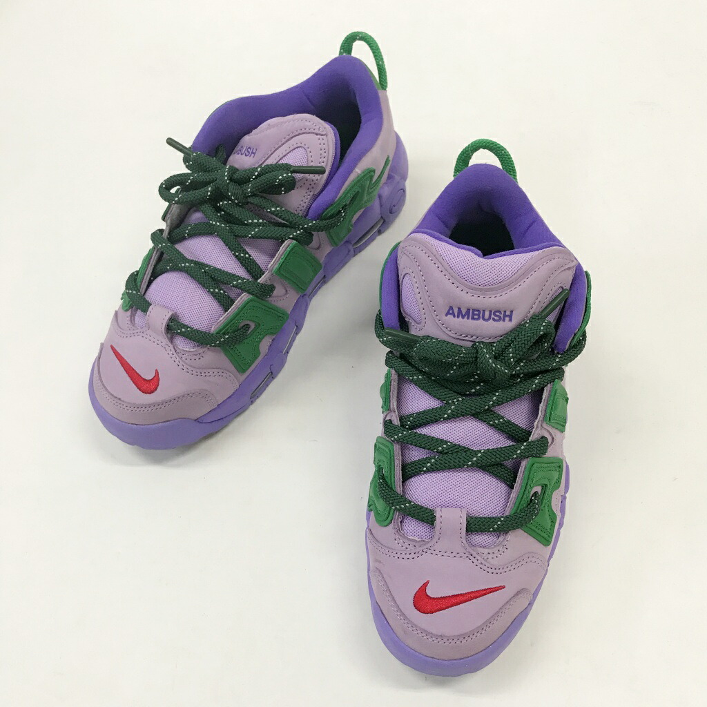 AMBUSH(アンブッシュ)×NIKE(ナイキ)Air More Uptempo Low FB1299-500大きさ：27色合い：Lilac and Apple Green【中古】【139 スニーカー】【鈴鹿 併売】【139-260206-04NS】