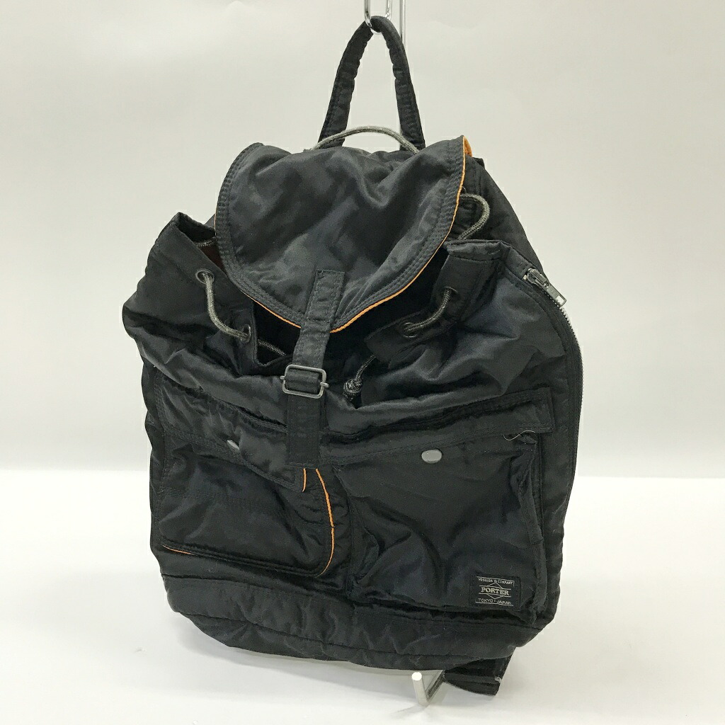 PORTER(ボーイ) 油槽船 バックパックサイズ：色合い：黒いこと【中古】【137 鞄】【鈴鹿 併売】【137-260317-02NS】