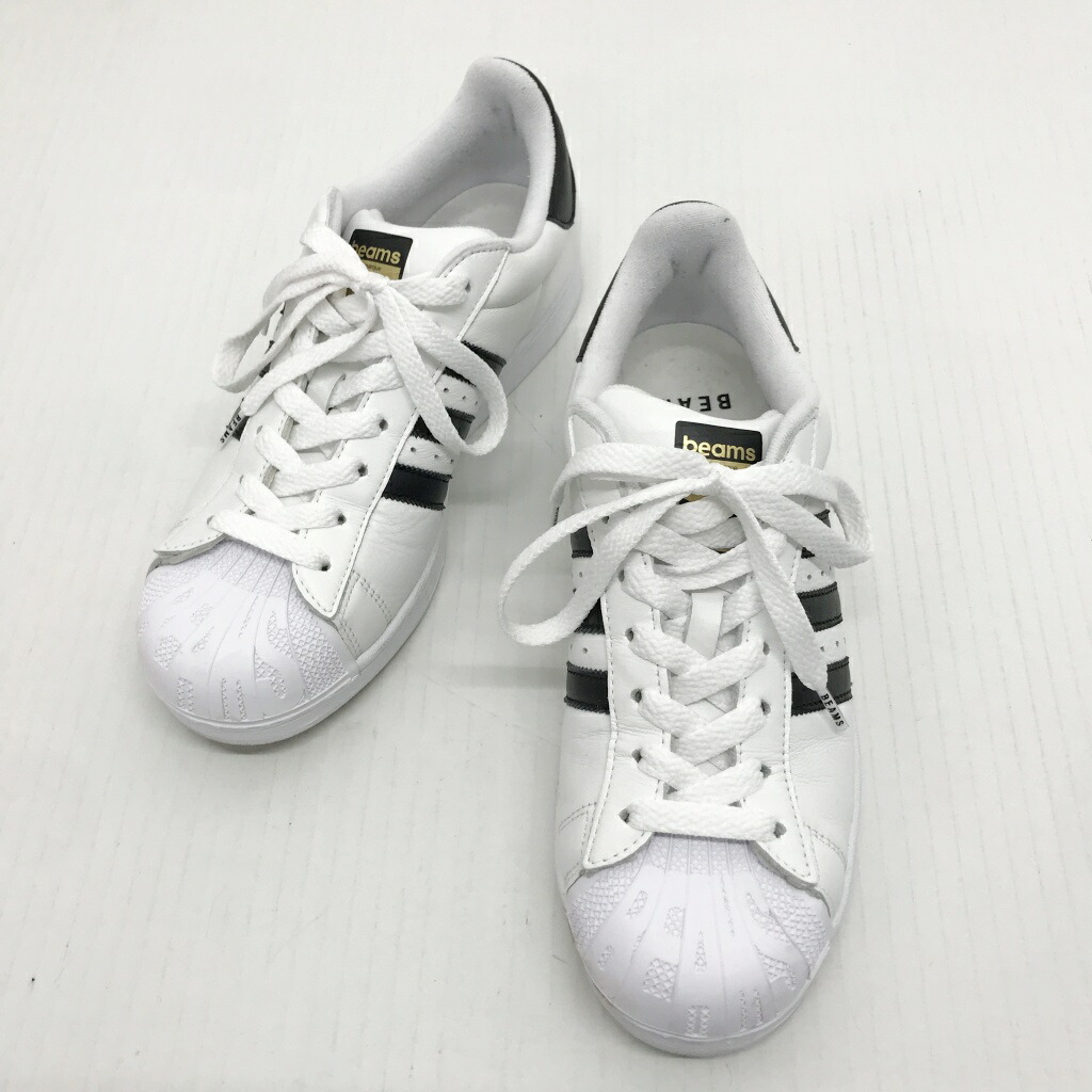 adidas(アディダス)×BEAMS(ビームス) SUPERSTAR　JR4422 サイズ：27.5 カラー：ホワイト 【中古】【139 スニーカー】 【鈴鹿 併売】【139-260324-03NS】