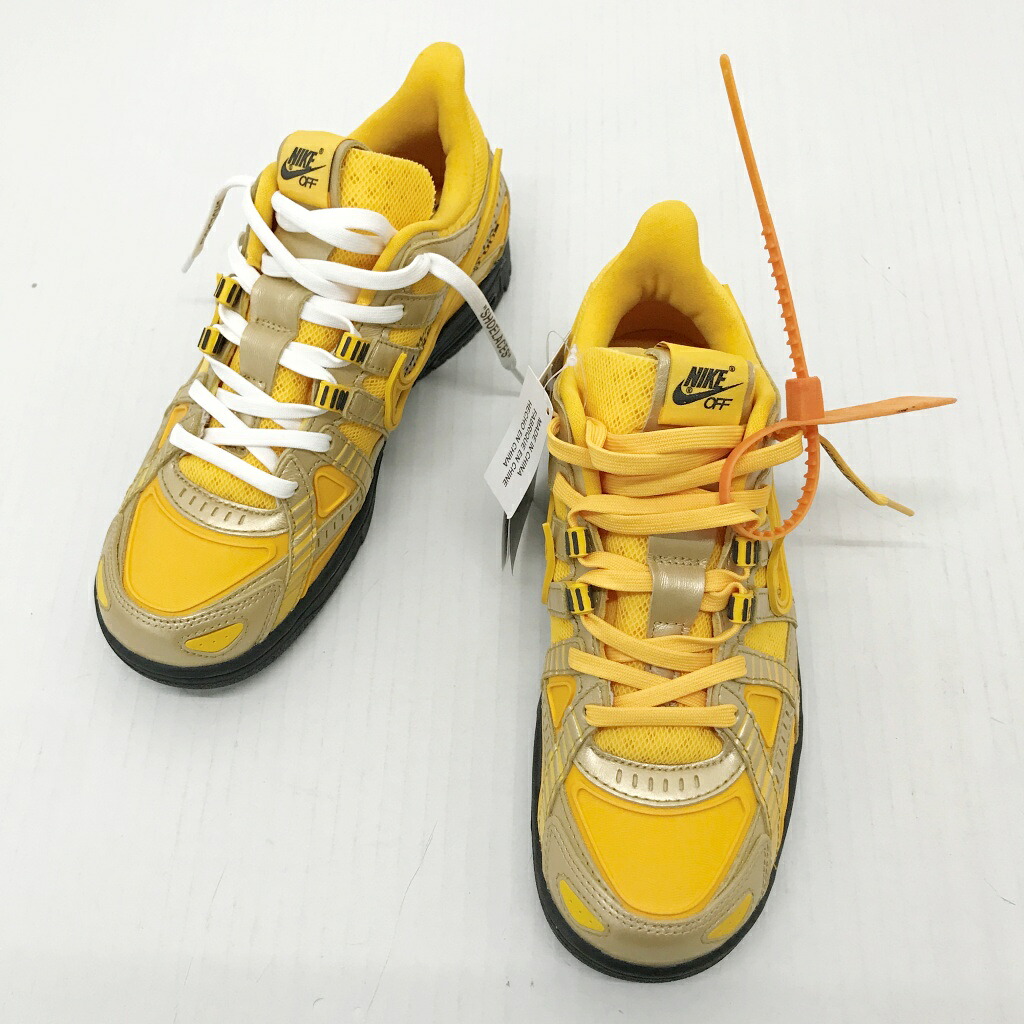 NIKE(ナイキ)AIR RUBBER DUNK/OW OFF-WHITE CU6015-700大きさ：26色合い：UNIVERSITY GOLD【中古】【139 スニーカー】【鈴鹿 併売】【139-260324-08NS】