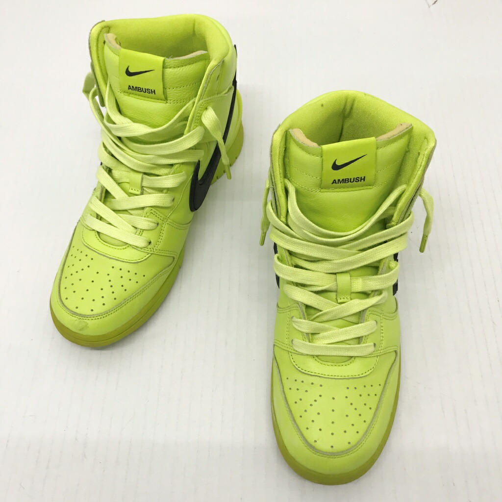 NIKE(ナイキ)×AMBUSH(アンブッシュ)DUNK HI CU7544-300大きさ：26.5色つや：菩提樹【中古】【139 スニーカー】【鈴鹿 併売】【139-260324-09NS】