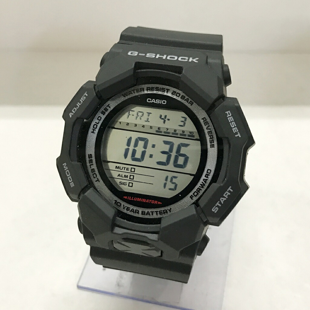 CASIO(カシオ)G-SHOCK GD-010-1JFサイズ：カラー：ブラック【中古】【141 時計】【鈴鹿 併売】【141-260403-02NS】