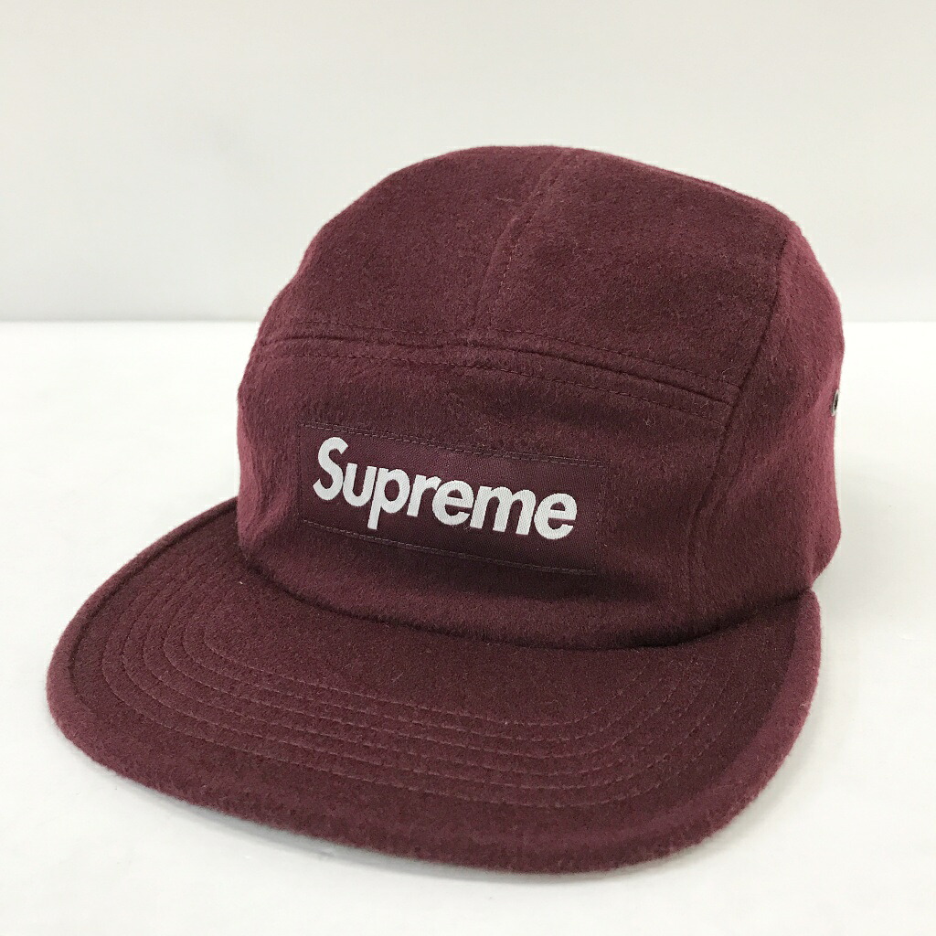 Supreme(シュプリーム)×LORO PIANA(ロロ ピアーナ)WOOL CAMP CAPサイズ：カラー：バーガンディ【中古】【136 その他帽子】【鈴鹿 併売】【136-260421-07NS】
