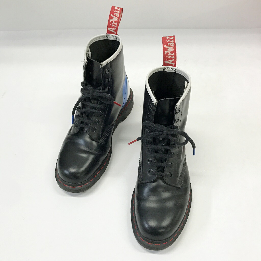 Dr.Martens(御医者さんマーチン)×THE WHO(ザ・フー)8大広間ブーツ 25268001 大きさ：EU42色合い：黒いこと【中古】【140 余分の物靴】【鈴鹿 併売】【140-260515-06NS】