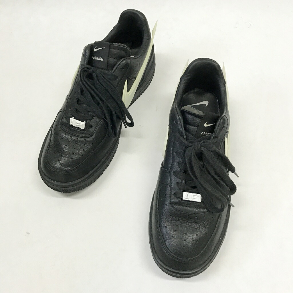 NIKE(ナイキ)×AMBUSH(アンブッシュ)AIR FORCE 1 LOW SP DV3464-001大きさ：28色つや：黒いこと【中古】【139 スニーカー】【鈴鹿 併売】【139-260520-01NS】