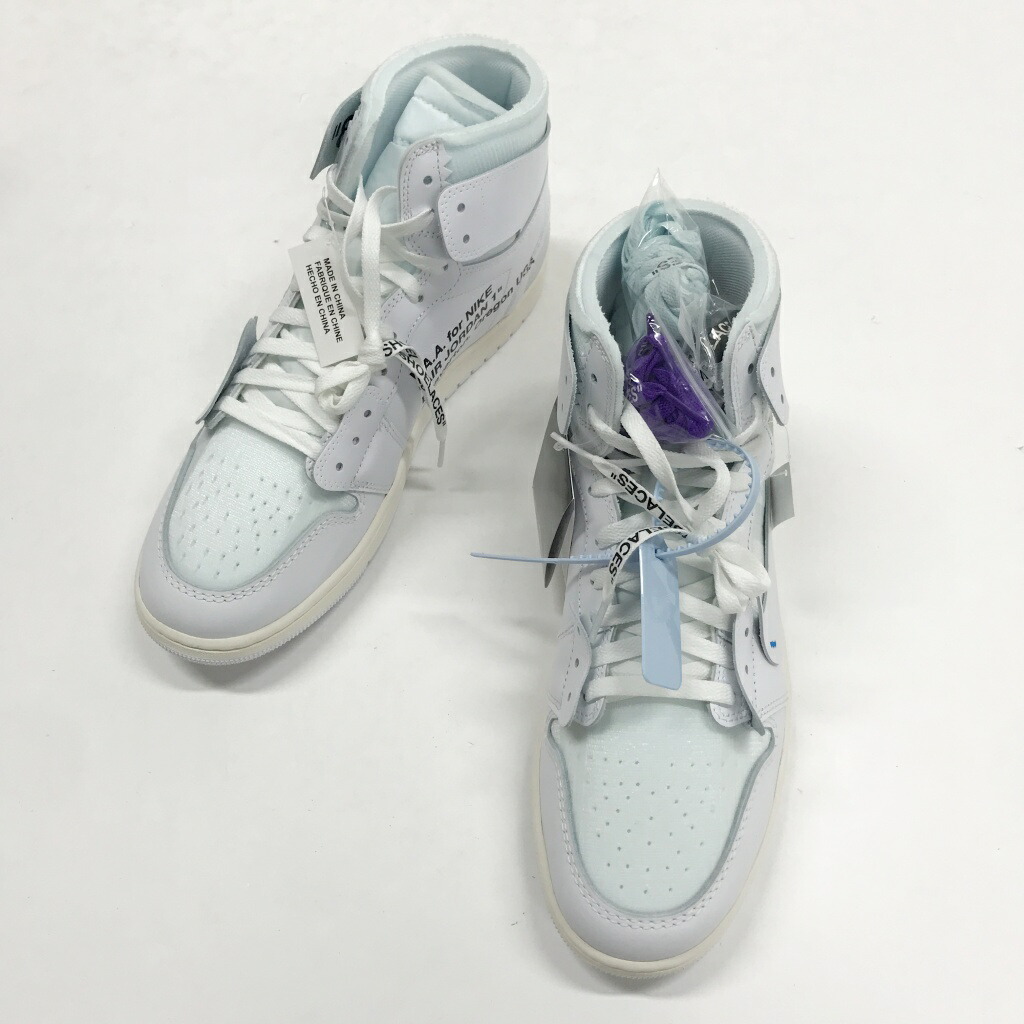 NIKE(ナイキ)×x V.A.A(ヴァージルアブローアーカイブ)AIR JORDAN1 RETRO HIGH OG SP ALASKA AA3834-100 大いさ：31色合い：白いこと【中古】【139 スニーカー】【鈴鹿 併売】【139-260601-01NS】