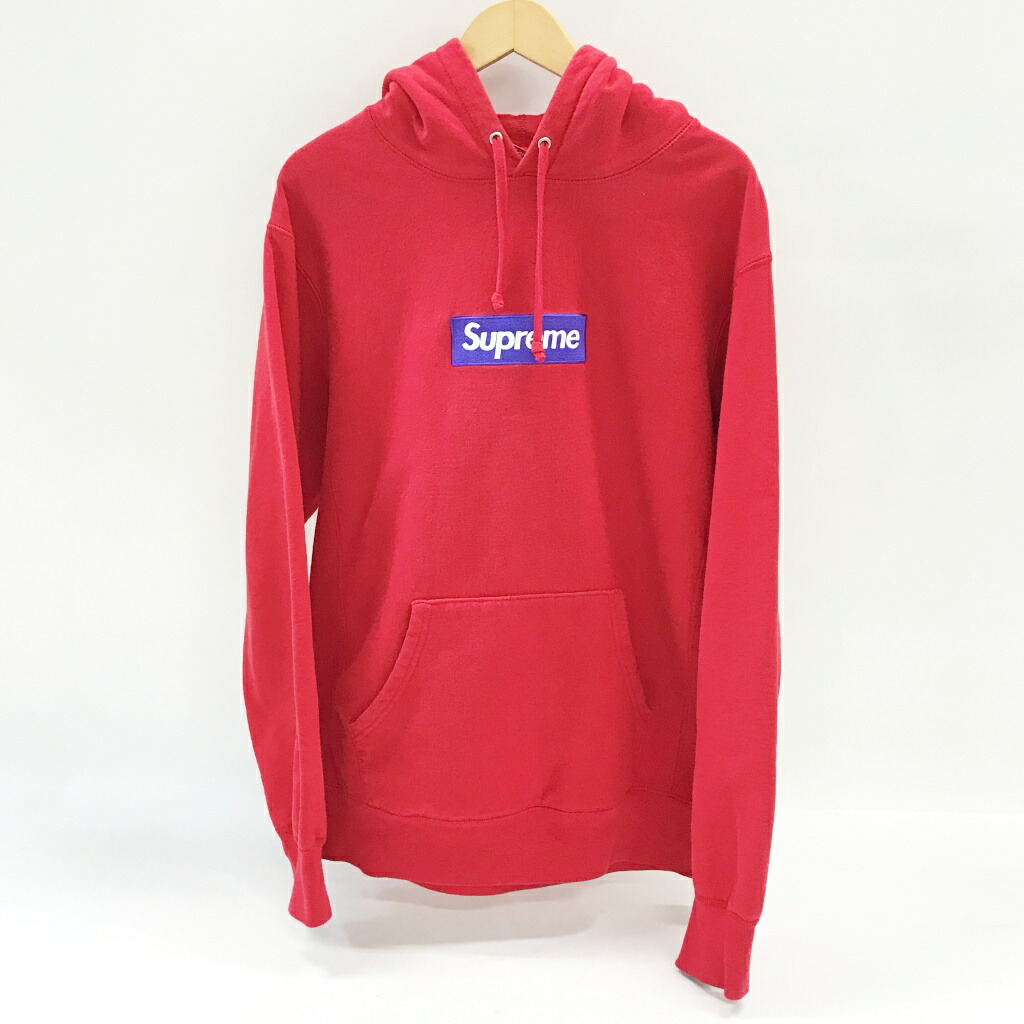 Supreme(シュプリーム)Box Logo Hooded Sweatshirt大いさ：L色合い：赤いこと【中古】【126 表どおり】【鈴鹿 併売】【126-260602-02NS】