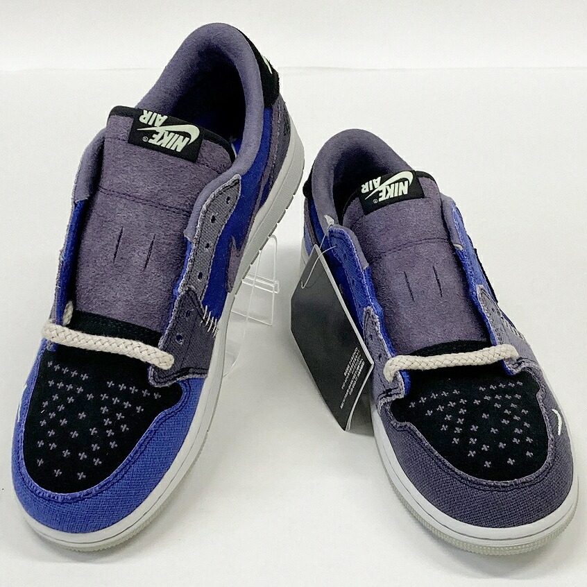 NIKE×Zion WilliamsonAIR JORDAN 1 RETRO LOW OG VOODOO ALTERNATE IH2309-500大きさ：26珊色つや：青碧系【中古】【139 スニーカー】【鈴鹿 併売】【139-260215-03BS】