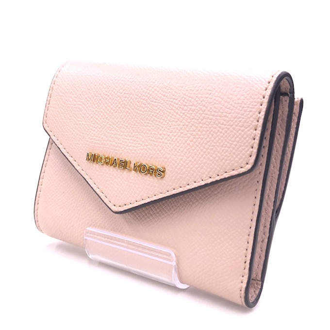 メーカー再生品】 MICHAEL KORS 折り財布 ピンク 最新モデル 新品