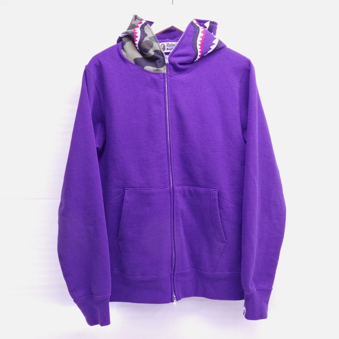 bathing ape hoodie purple