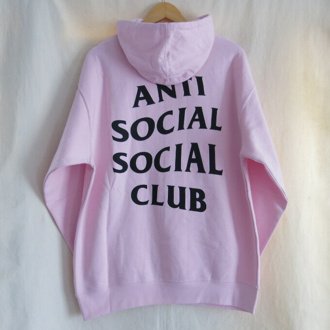 Fourier Anti Social Social Club 18ss Hmu Pink Hoodie Antisocial