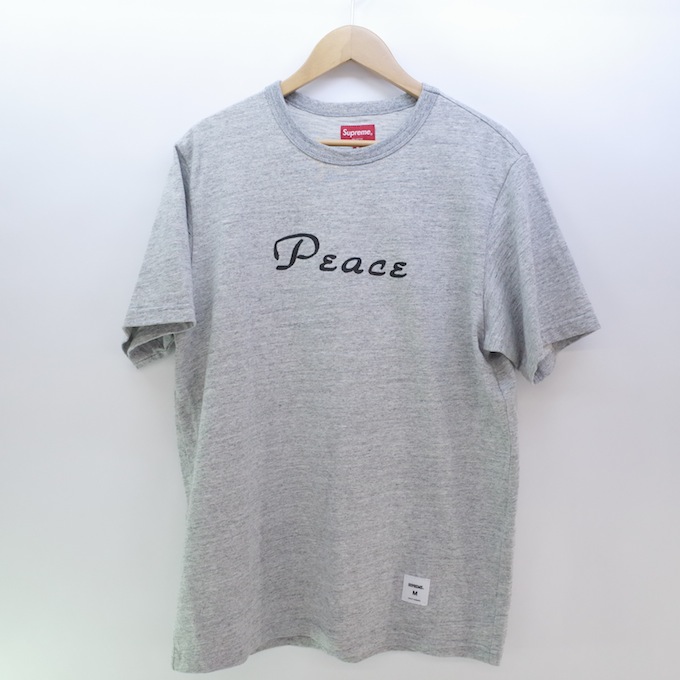 【楽天市場】SUPREME 18AW Peace S/S Top シュプリーム プリントTシャツ Mサイズ/グレー【中古】【ストリート