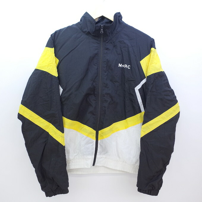 楽天市場 Mrc Noir M Rc Noir Og Tracksuit Jacket マルシェノア ナイロンジャケット Sサイズ ブラック イエロー 中古 ストリート 四日市 併売品 126 05ch フーリエ 楽天市場店