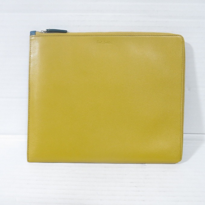 楽天市場 Paul Smith ポールスミス Ipadケース クラッチバッグ ネイビー イエロー 中古 カバン 四日市 併売品 137 01ush フーリエ 楽天市場店