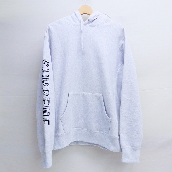 supreme sleeve embroidery hooded sweatshirt