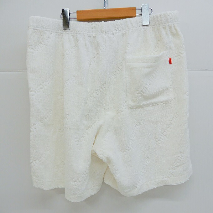 terry jacquard logo short