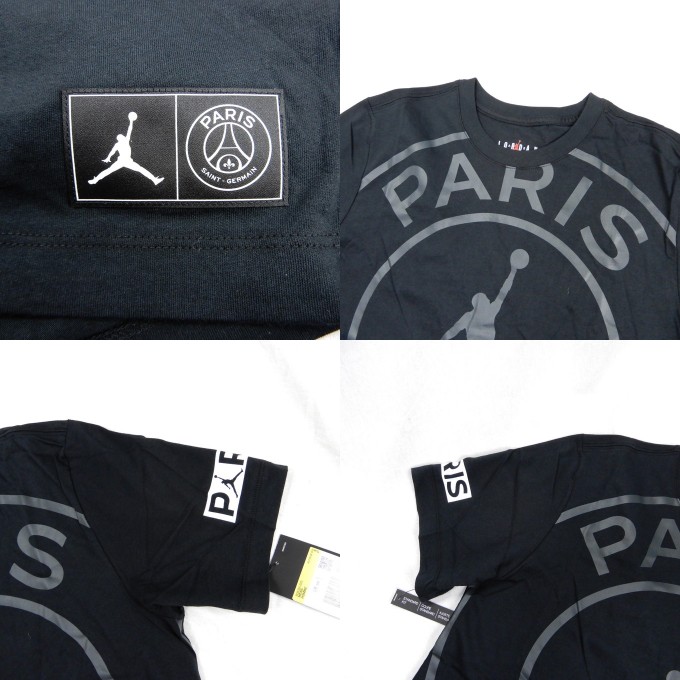 楽天市場 Nike Jordan X Paris Saint Germain 19ss Jordan Psg Logo Tee ナイキ ジョーダン パリ サンジェルマン ジョーダン ロゴ T Bq84 010 ブラック サイズ S 中古 126 ストリート 四日市 併売品 126 08ush フーリエ 楽天市場店