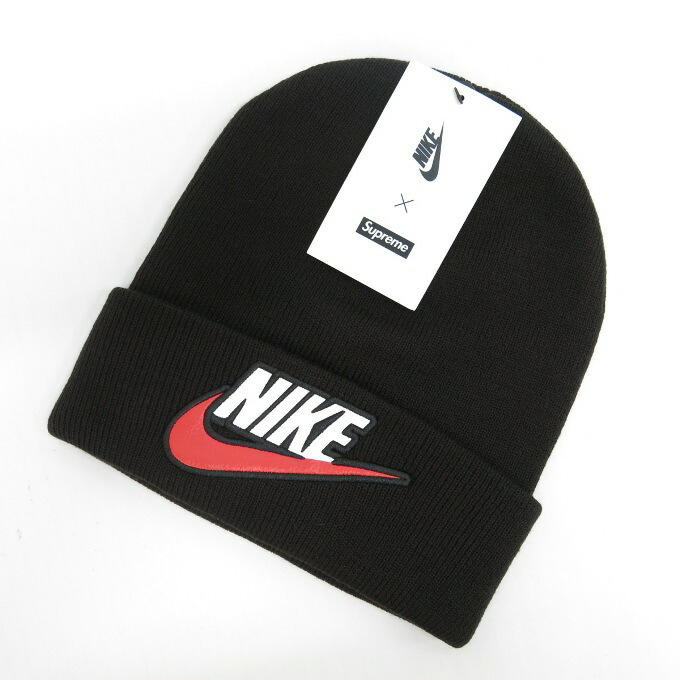 楽天市場 Supreme 18aw Nike Beanie シュプリーム ナイキ ロゴ ビーニー ブラック 中古 136 その他帽子 四日市 併売品 136 05ush フーリエ 楽天市場店