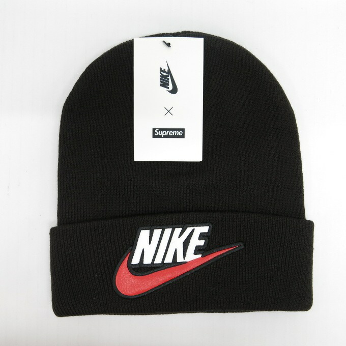 楽天市場 Supreme 18aw Nike Beanie シュプリーム ナイキ ロゴ ビーニー ブラック 中古 136 その他帽子 四日市 併売品 136 05ush フーリエ 楽天市場店