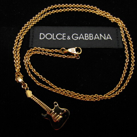 楽天市場 Dolce Gabbana D G ドルチェ ガッバーナ ギター Guitar ドルガバ ネックレス ゴカラー ゴールド 素材 真鍮ールド 中古 144 ブランドアクセ 四日市 併売品 144 0806 07oh フーリエ 楽天市場店