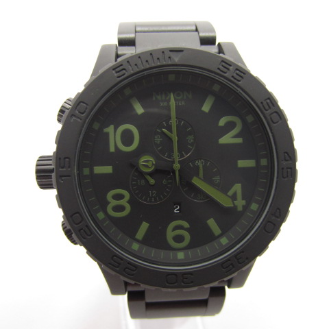 【楽天市場】 NIXON ニクソン THE51-30 CHRONO MATTE BLACK SURPLUS クォーツ腕時計 アナログ