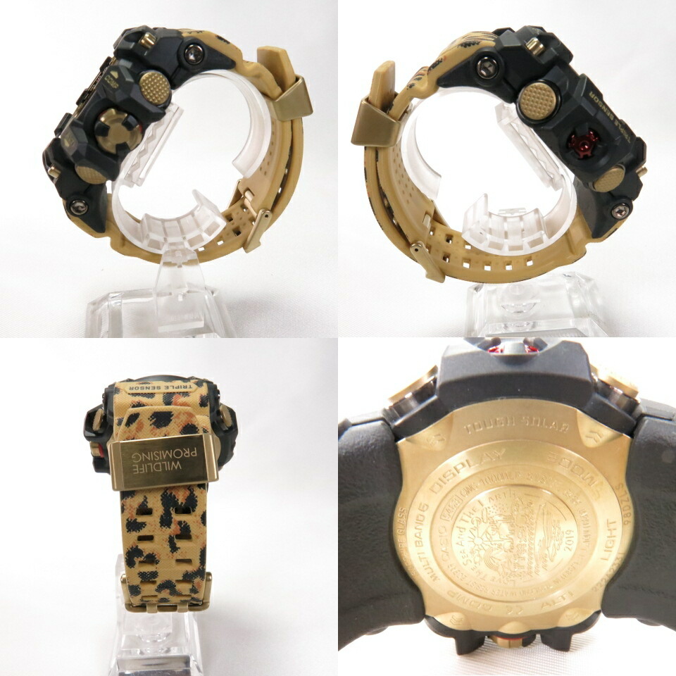 Casio カシオ G Shock ジーショック Gwg 1000wlp 1ajr Mudmaster Love The Sea And The Earth Wildlife Promising コラボレーションモデル レオパード ヒョウ柄 電波ソーラー 中古 141 時計 四日市 併売品 141 2108 02oh Mozago Com