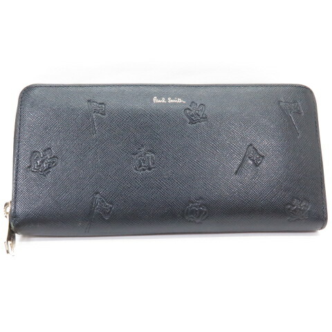 Paul Smith ポールスミス ポールドローイング 長財布 873 584 P955 ラウンドファスナー 黒 中古 138 財布 四日市 併売品 138 2321 02oh Southwestne Com