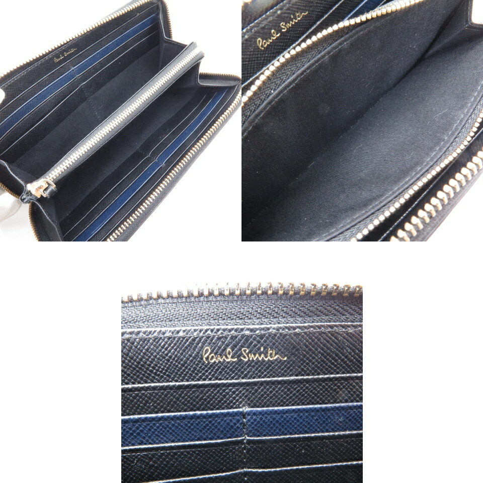 Paul Smith ポールスミス ポールドローイング 長財布 873 584 P955 ラウンドファスナー 黒 中古 138 財布 四日市 併売品 138 2321 02oh Southwestne Com