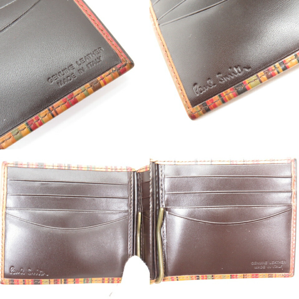 市場 Paul ストライプ ブラック 財布 Smith マネークリップ ポールスミス