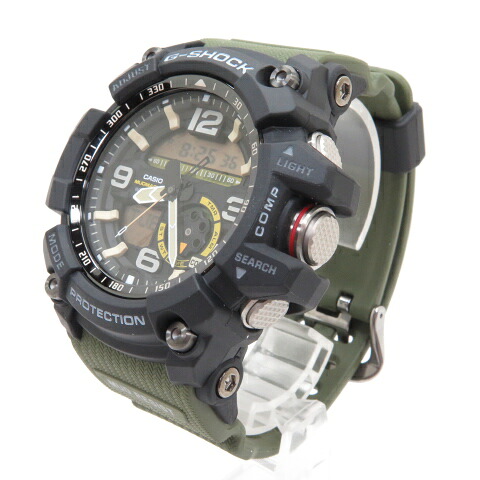 CASIO カシオ G-SHOCK ジーショック マッドマスター 　GG-1000-1A3JF　マスターオブG MASTER of G　MUDMASTER ツインセンサー　 グリーン　 メンズ 腕時計 【中古】【141 時計】 【四日市 併売品】【141-240724-10OHH】