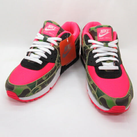 Atmos &times; NIKE AIR MAX 90 SP REVERSE DUCK CAMO ナイキ エアマックス 90 スペシャル リバース ダックカモ インフラレッド ブラック CW6024-600 US10 約28.0cm スニーカー 【中古】【139 スニーカー】【四日市 併売品】【139-241021-05OH】｜フーリエ　店 20,572円
