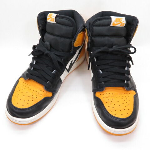 NIKE AIR JORDAN 1 RETRO HIGH OG ナイキ エア ジョーダン 1 レトロ ハイ OG タクシー/ブラック/セイル 555088-711 US8.5 約26.5cm スニーカー　 【中古】【139 スニーカー】 【四日市 併売品】【139-250506-03OH】