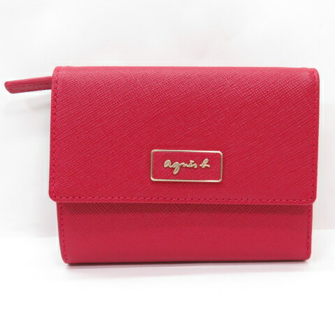 楽天市場】1281新品☆アニエスベー agnes☆本革2折財布☆パープル 紫