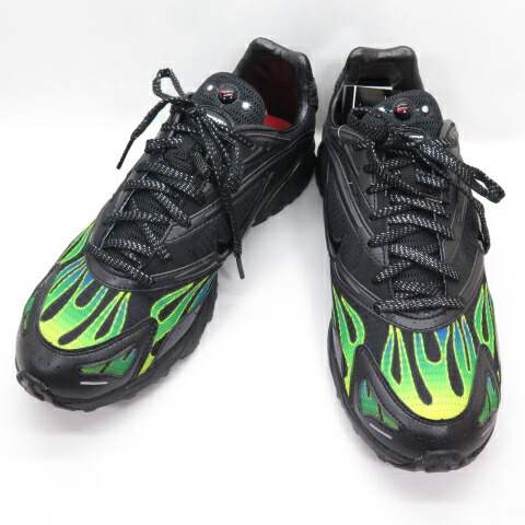 SUPREME × NIKE ZOOM STREAK SPECTRUM PLUS シュプリーム × ナイキ ズーム ストリーク スペクトラム プラス ブラック グリーン AQ1279-001 US9.5 約27.5cm 【中古】【139 スニーカー】【四日市 併売品】【139-250529-03OH】|フーリエ 店