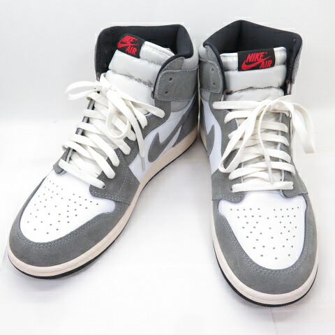 NIKE AIR JORDAN 1 RETRO HIGH OG ナイキ エア ジョーダン 1 レトロ ハイ オリジナル グレー ホワイトDZ5485-051 US10.5 約28.5cm スニーカー 【中古】【139 スニーカー】【四日市 併売品】【139-250630-02OH】|フーリエ 店
